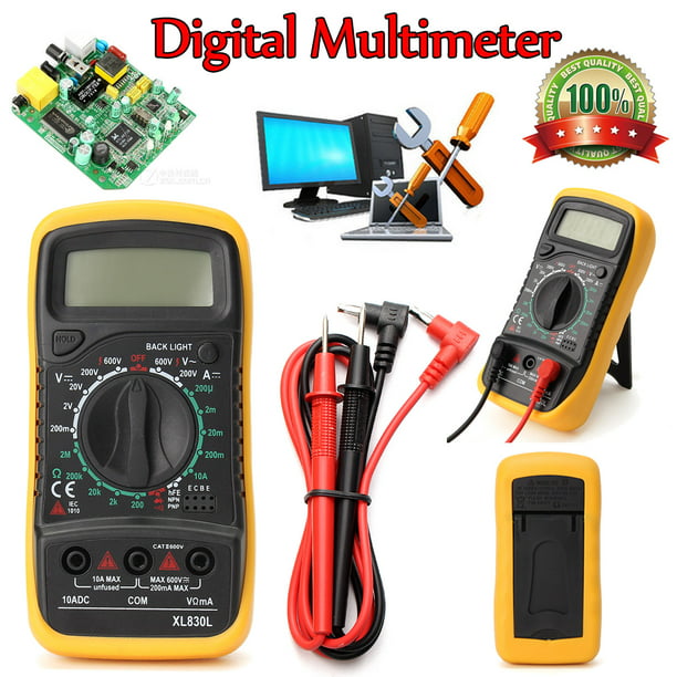 Digital LCD Multimeter Current Voltmeter Volt Resistance OHM Tester Meter AC/DC